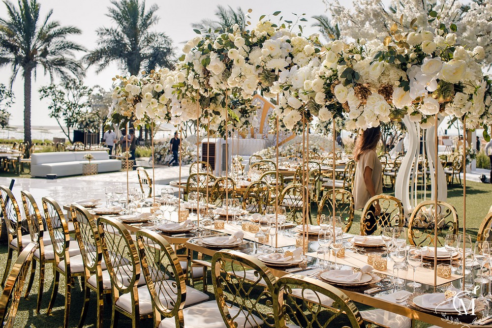 Роскошный свадебный банкет в Дубае