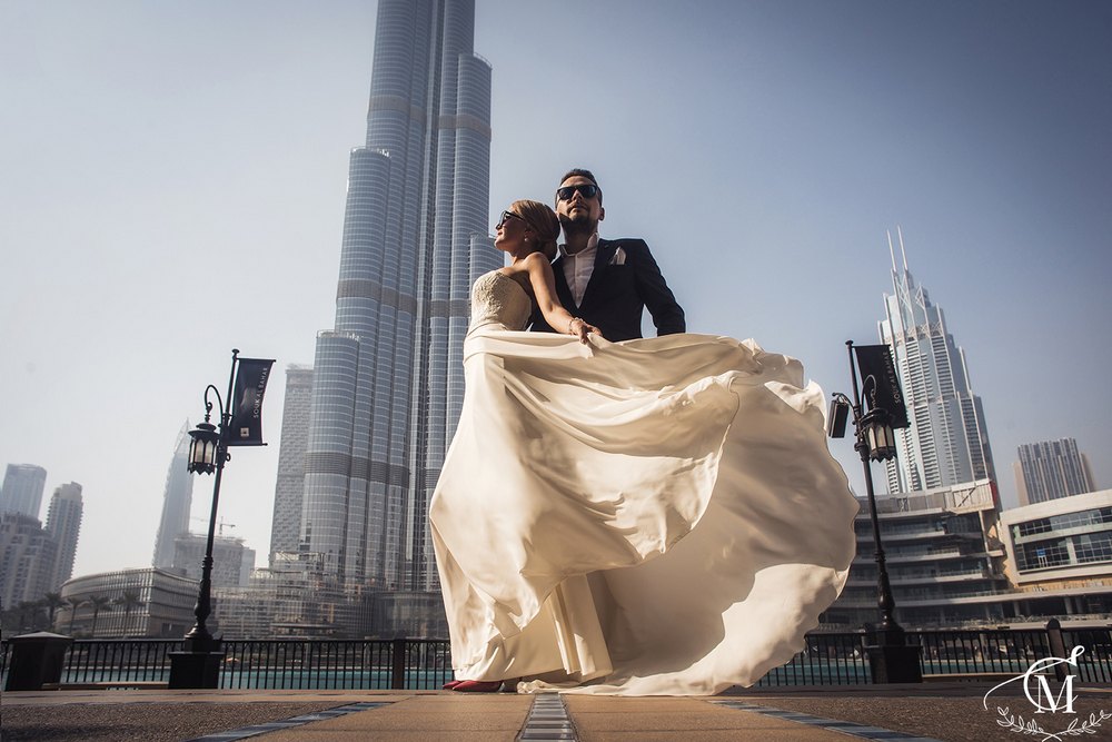 Образ невесты и жениха для свадьбы в Дубае