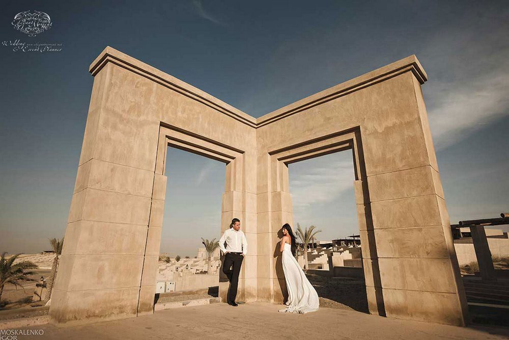 Свадьба в пустыне в древнем городе