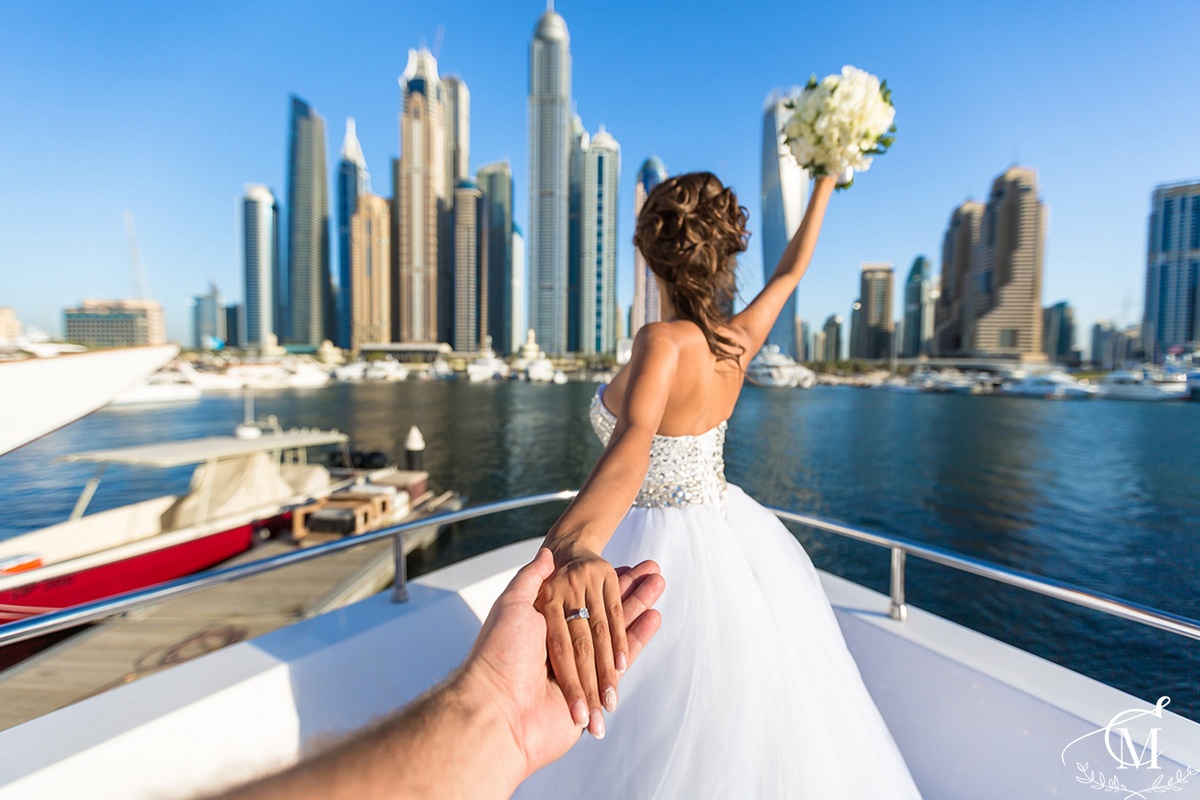 Свадьба на яхте в Дубае